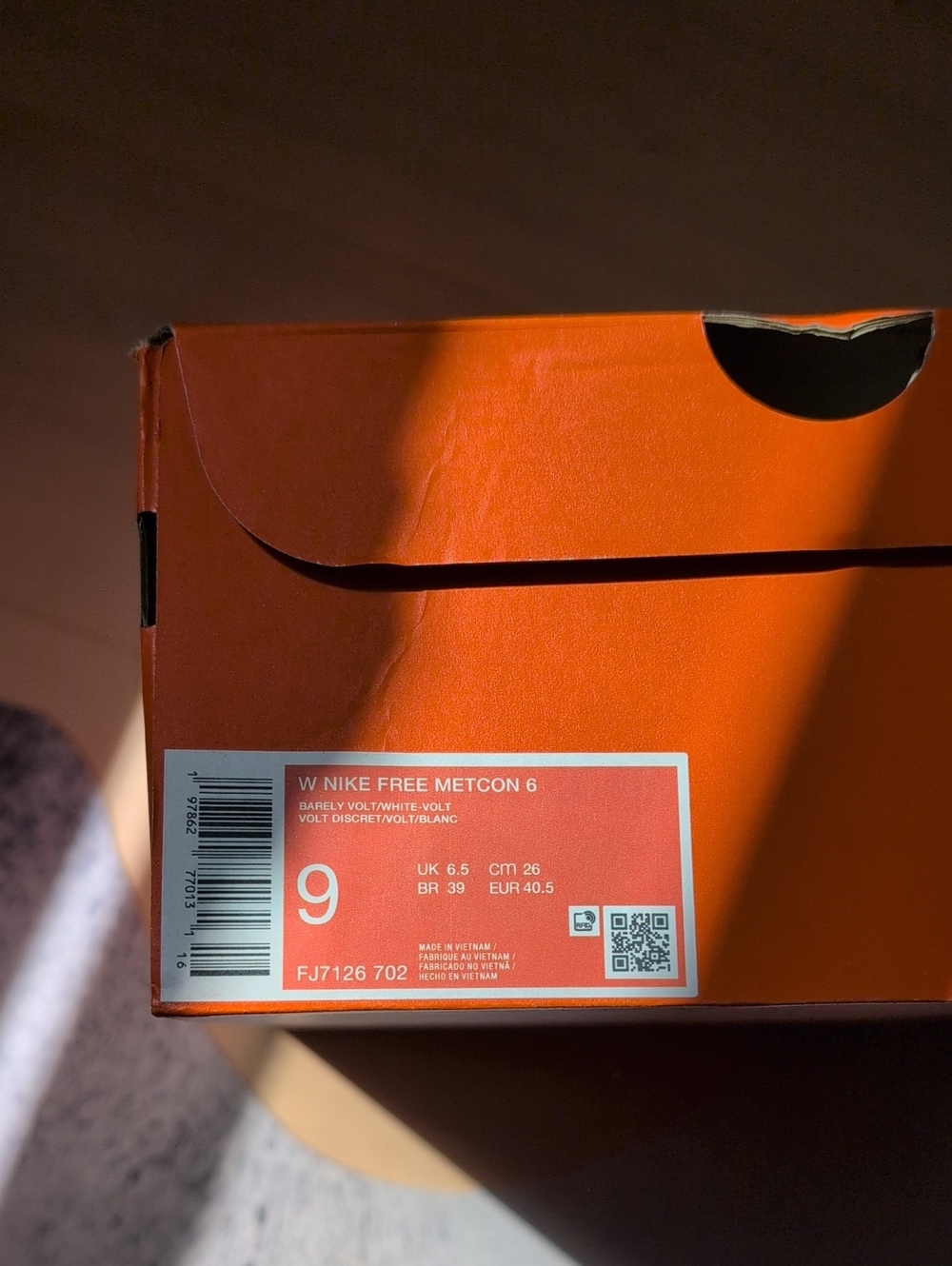 Nike Free Metcon 6 Size 9 - Picture 4 of 4